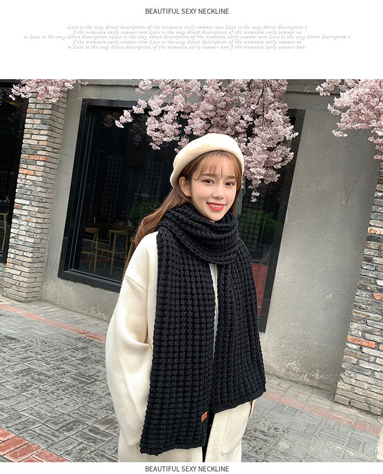 Ladies Thick Winter Knitted scarf