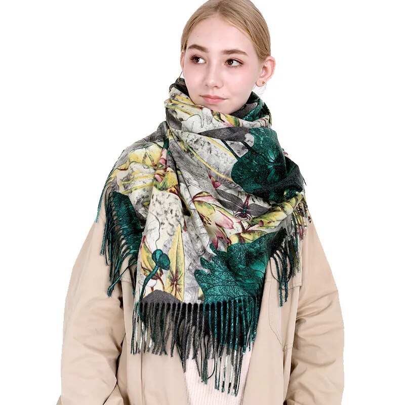 Ladies Luxury Oil Painting Design Scarf Prints By Vincent Van Goph and Other Great Artists
