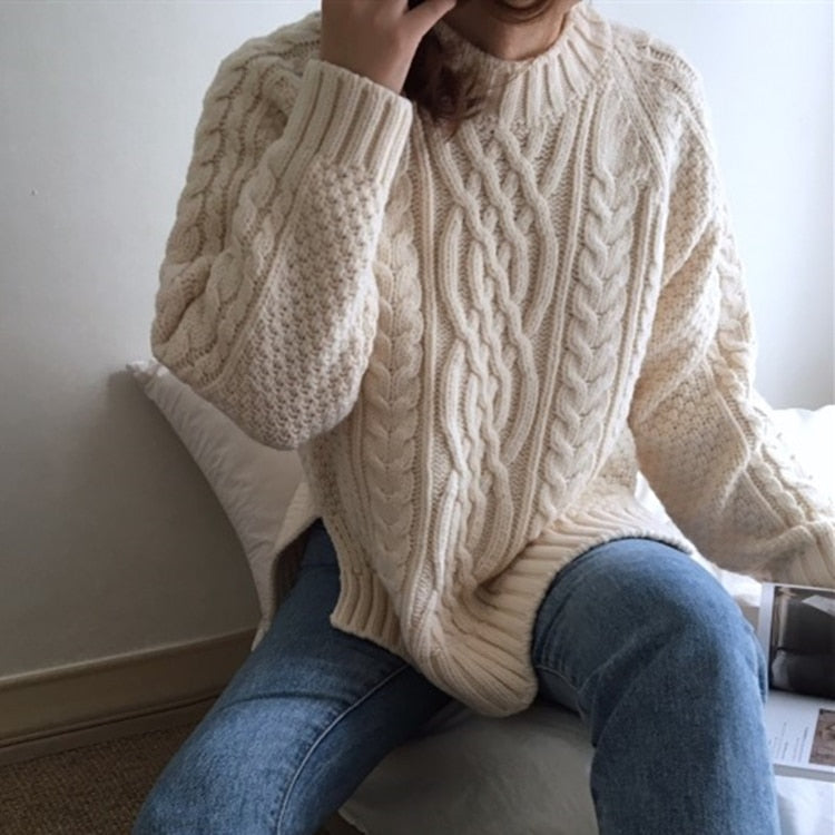 Womens  Winter Loose Fit Style Sweater