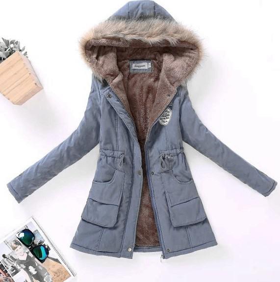 Ladies Warm Winter Parka Style Coat