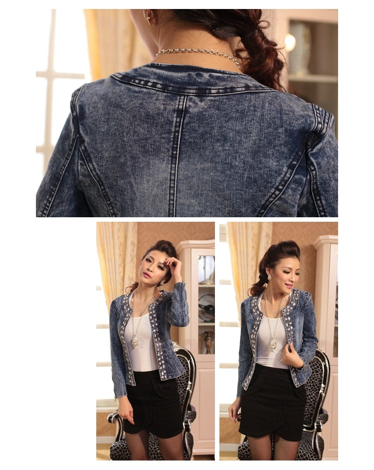 Ladies Vintage Style Denim Jacket