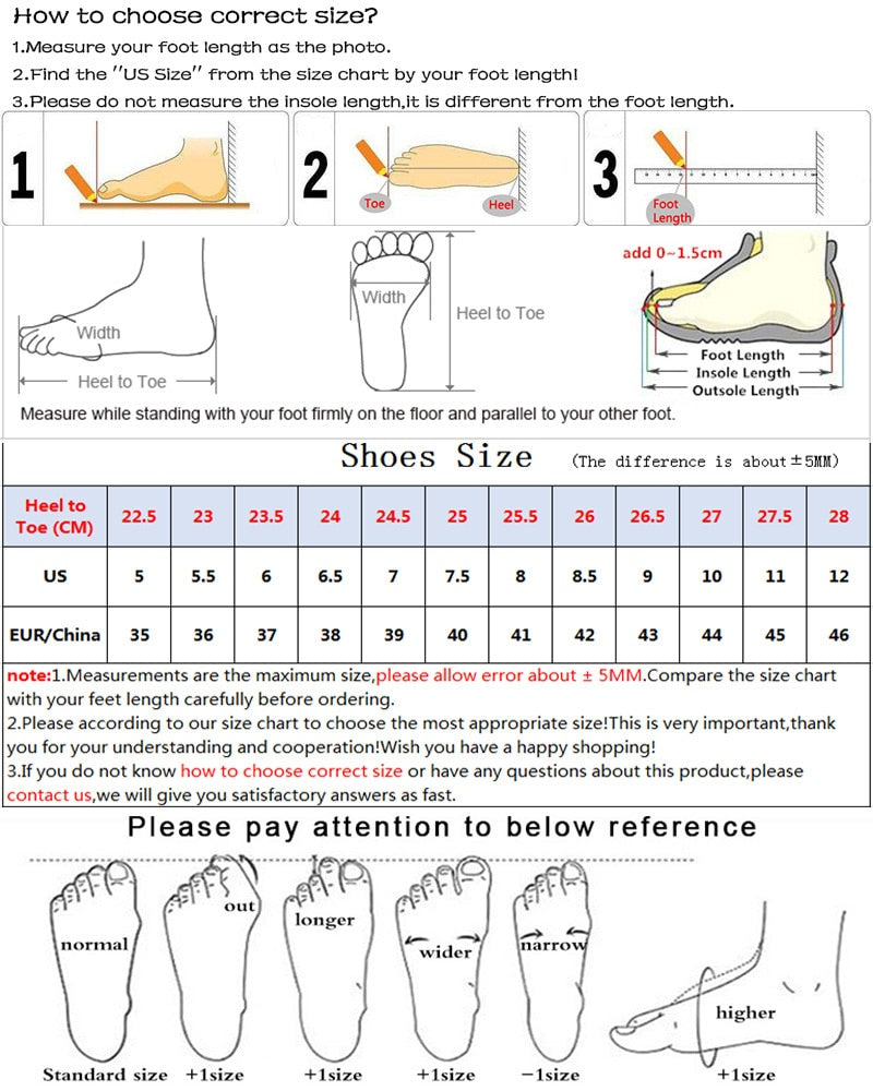 Foot Measurement Chart