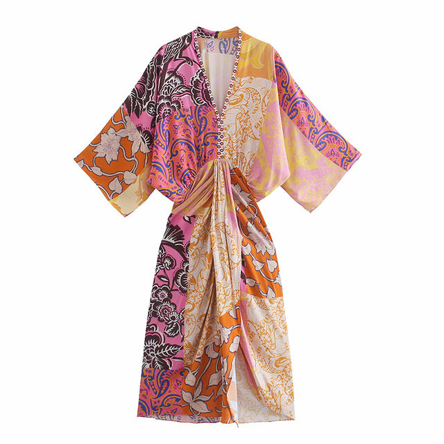 Ladies Vintage Kimono Style Dress