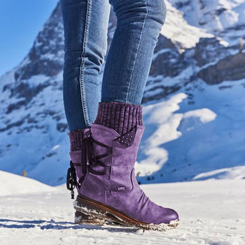 Ladies Trendy Mid-Calf Winter Boots